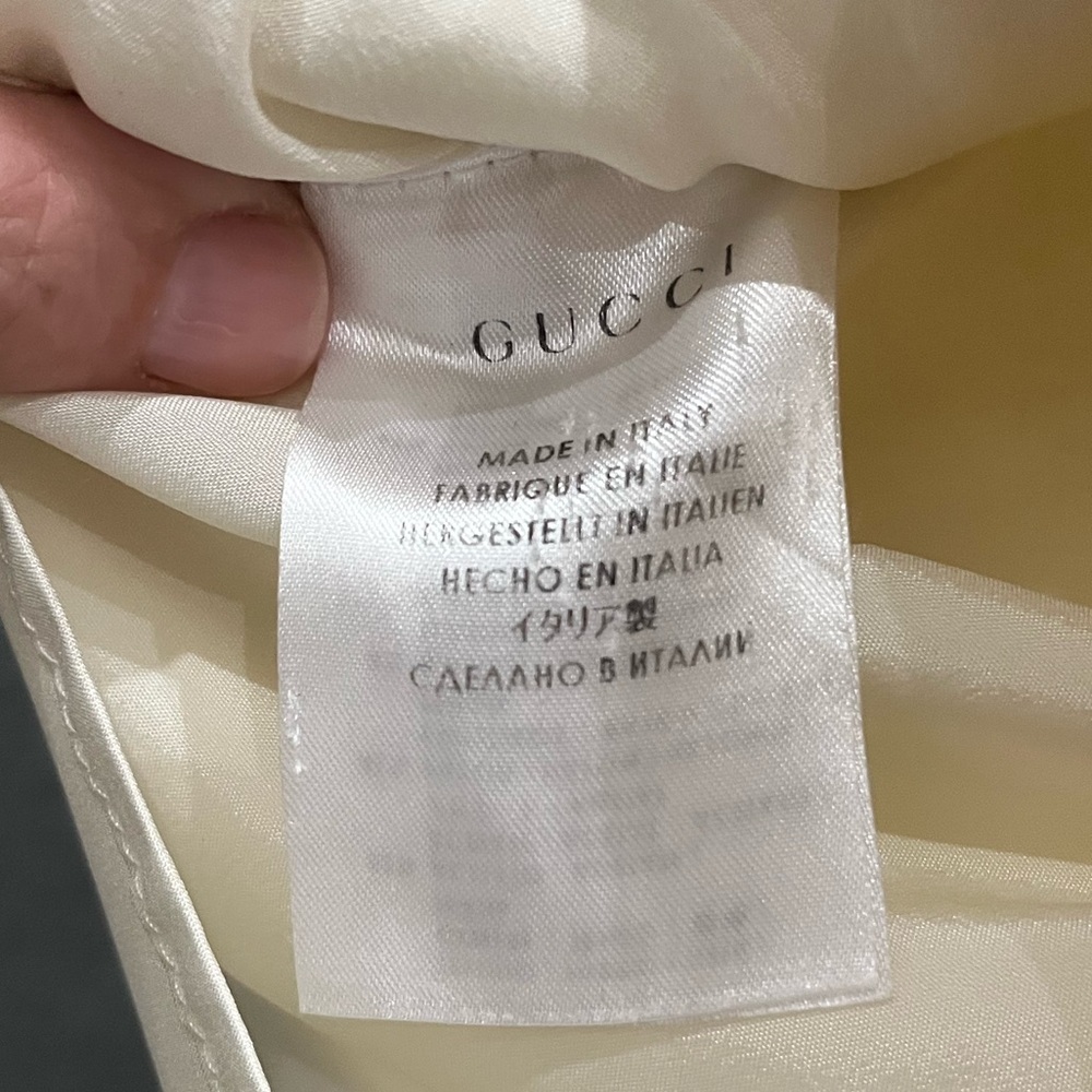Gucci Tight Off White Zipper Miniskirt Size 42 - Picture 8 of 16